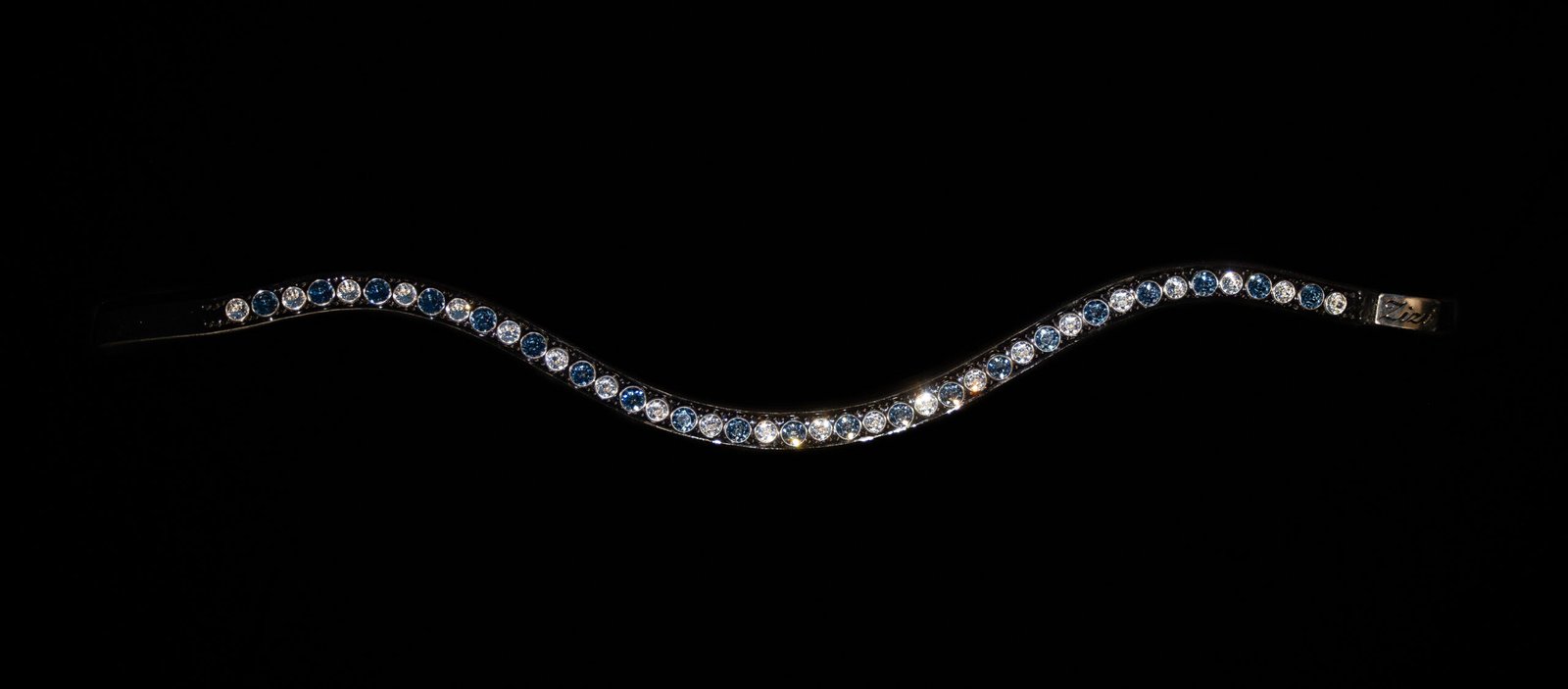 Frontriem Star Crystal en Denim Blue
