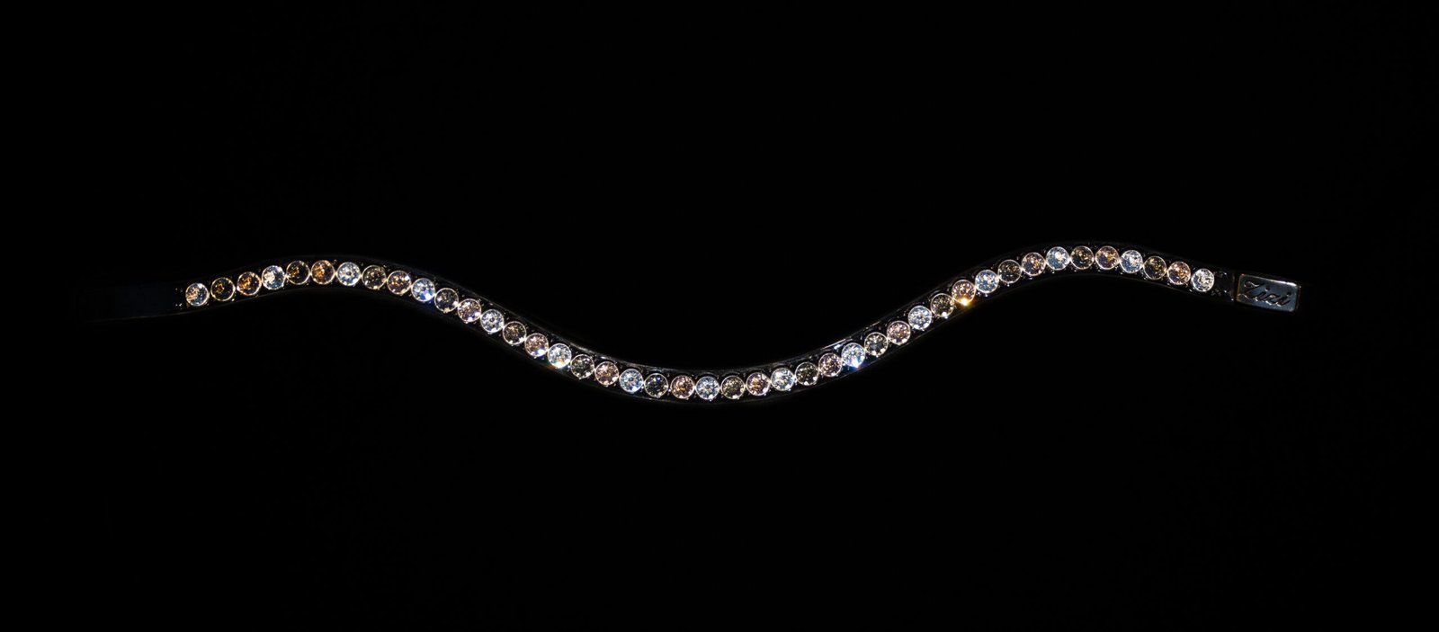 Frontriem Star Crystal, Vintage Rose en Greige