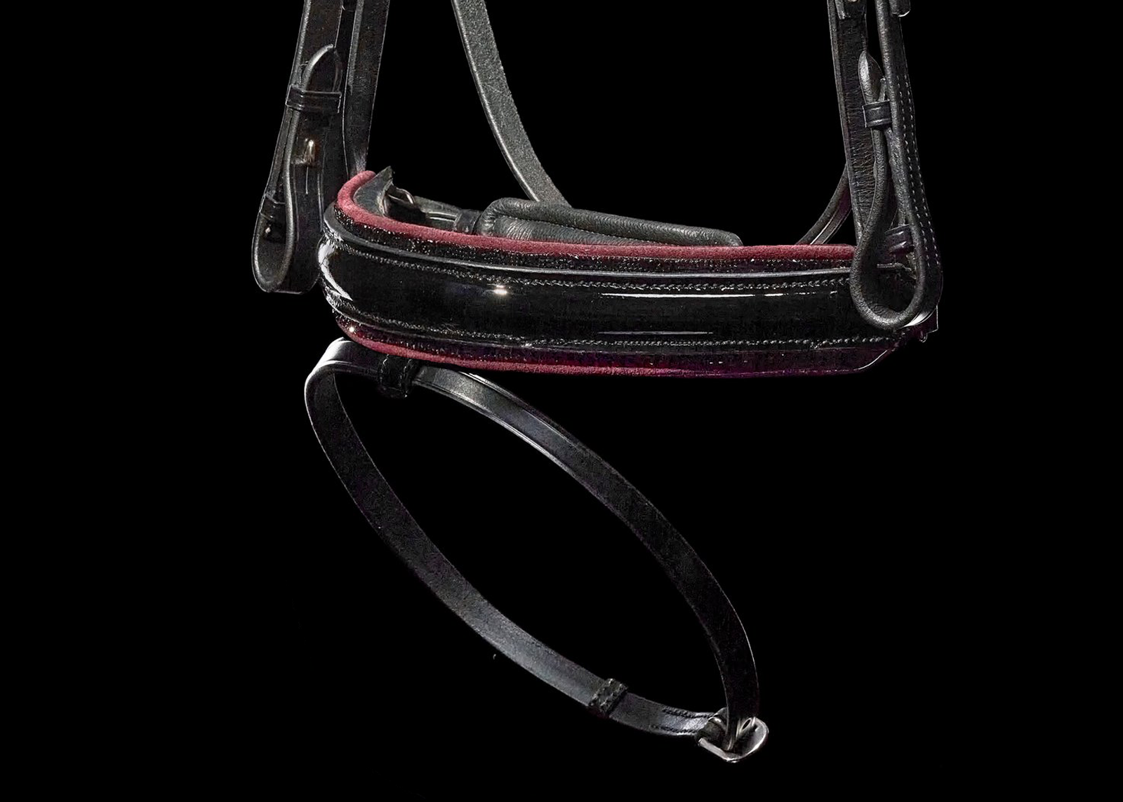Neusriem Rock Star Bordeaux with Black De Luxe